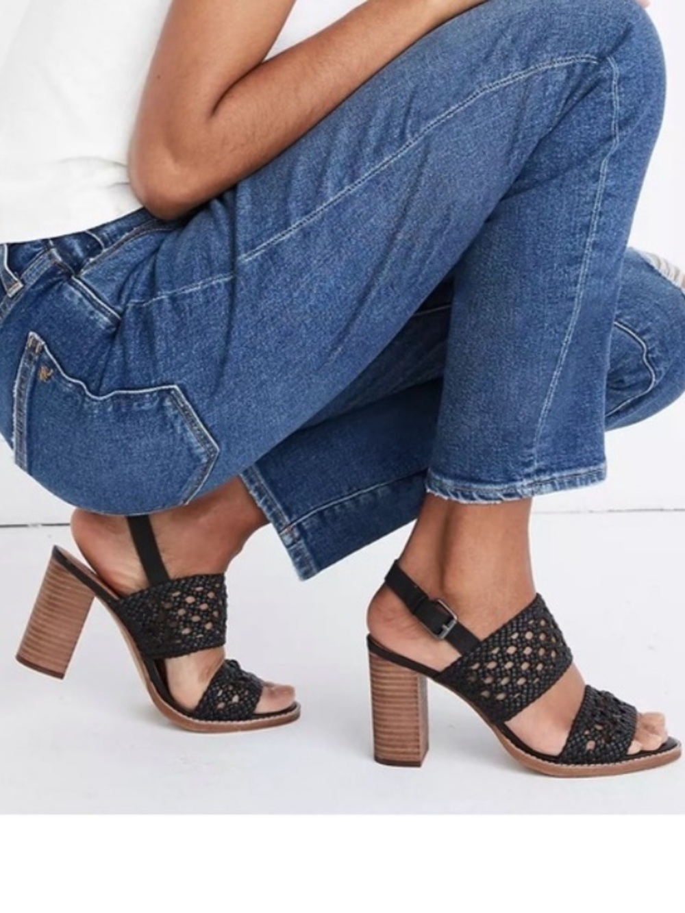 𝅺MADEWELL BASKETWEAVE  HEEL SANDALS